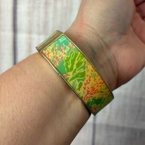 Lilly Pulitzer Gold tone Boca Bangle